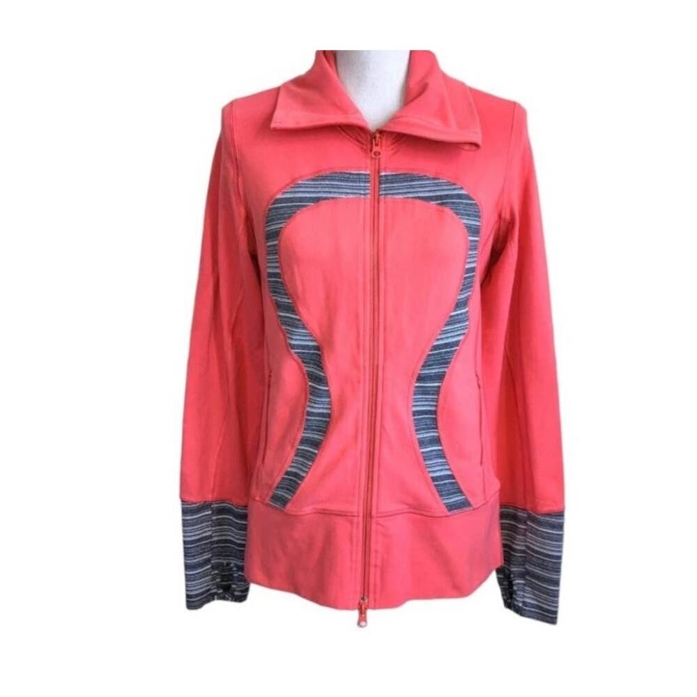 Lululemon Coral Gray Jacket Size 8